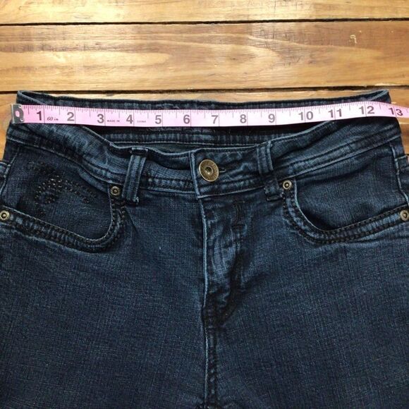 𝅺CARRELI miss Carreli low rise boot cut stretch jeans size 28 - Picture 8 of 11